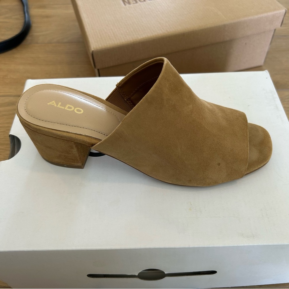 ALDO Alaska Women's Tan Suede Mules